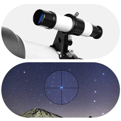 Telescópio Astronômico 30070 com Espelho Localizador Tripé Clipe de Telefone Alta Ampliação Entrada Usando Observação Astronômica de Estrelas