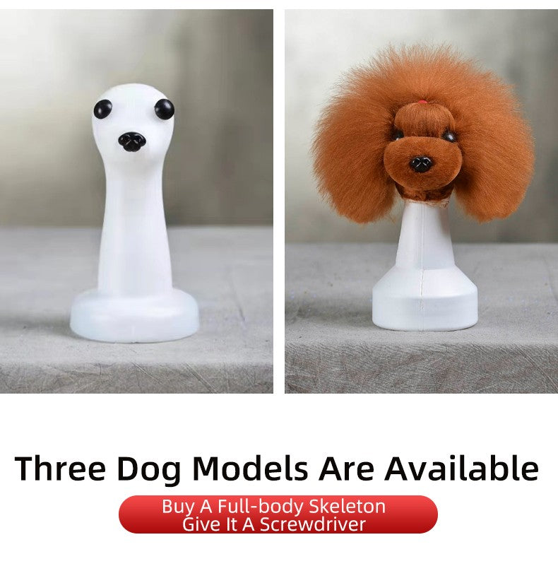 Modelo profissional de cachorro para prática de tosa, esqueleto padrão de cachorro, modelo de simulador de tosa para pets