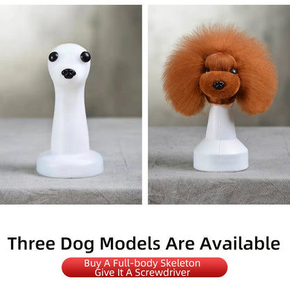 Modelo profissional de cachorro para prática de tosa, esqueleto padrão de cachorro, modelo de simulador de tosa para pets
