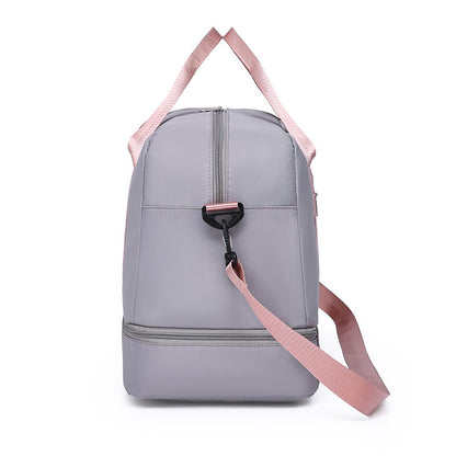 Large Capacity Travel Duffel Bag Oxford Gym Fitness Bag with Wet/Dry Zones & Shoes Compartment for Outdoor Trips Sport Bag