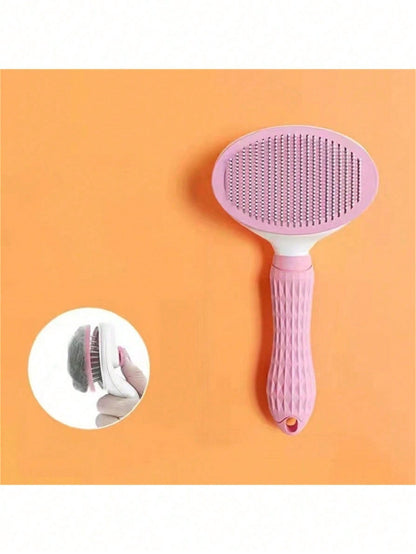 1 Escova para Cães, Escova para Gatos, Pente Pulga, Escova de Limpeza Automática, Escova de Pelo para Animais de Estimação, Escova de Massagem para Animais de Estimação, Escova para Remover Pelos Soltos
