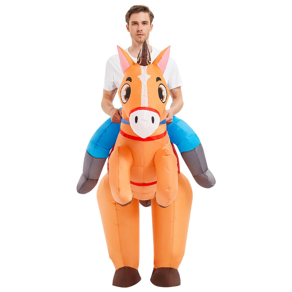 HOT Anime Dinosaur Inflatable Costume Party Mascot Costumes Suit Disfraz Cosplay Halloween Costumes For Adult Kids Dress