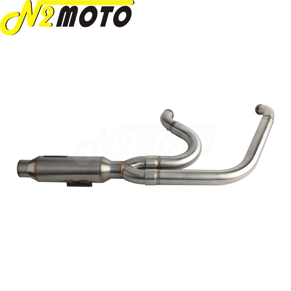 Motorcycle 2-into-1 Exhaust Muffler System For Harley Touring Electra Glide FLHTI FLHTK FLHTPI FLHTKL FLHTCUI FLHTKSE 2017-2025