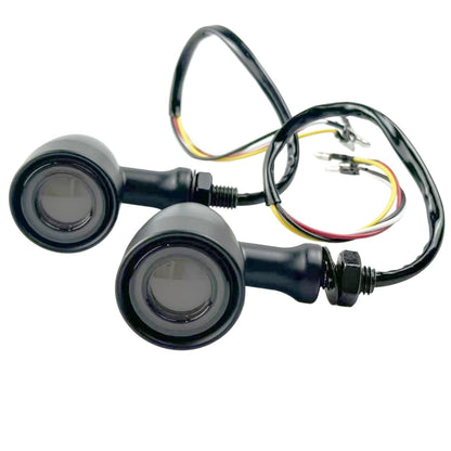 Front Rear LED Motorcycle Bullet Indicator Turn Signal Light 3 in 1 Running Brake Taillight Retro Integrated Light For Harley