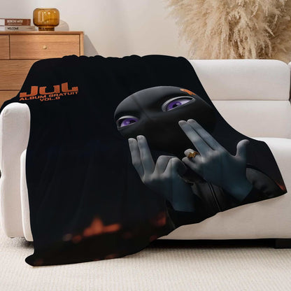 French singer J-Jul Blanket For Sofa Office Bed Plane Travel Sleep Read Relax Camping Soft And Warm