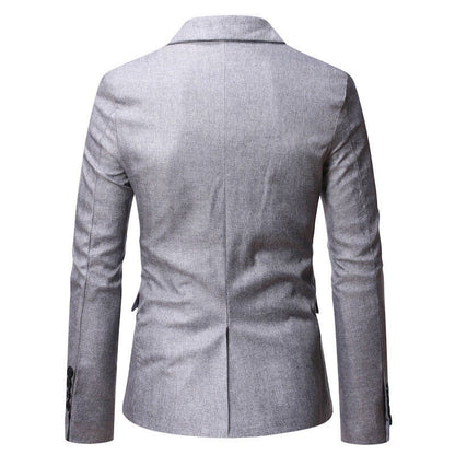 Blazer Pattern Versatile Wedding Men Fashion Business Gentleman Herringbone British Style Professional Casual Performance Blazer