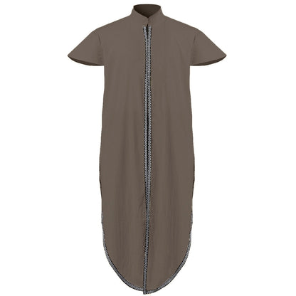 Long Tunic Jerkin Vikings Men's Tarbard Surcoat Medieval Renaissance Costume Shirt Coat Vest Outfit Tabard Costume For Adult