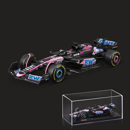 Bburago 1:43 Alpine F1 Team A524 2024 Liga Carro Miniatura Diecast Modelo #10 Pierre Gasly #31 Esteban Ocon Brinquedo Colecionável