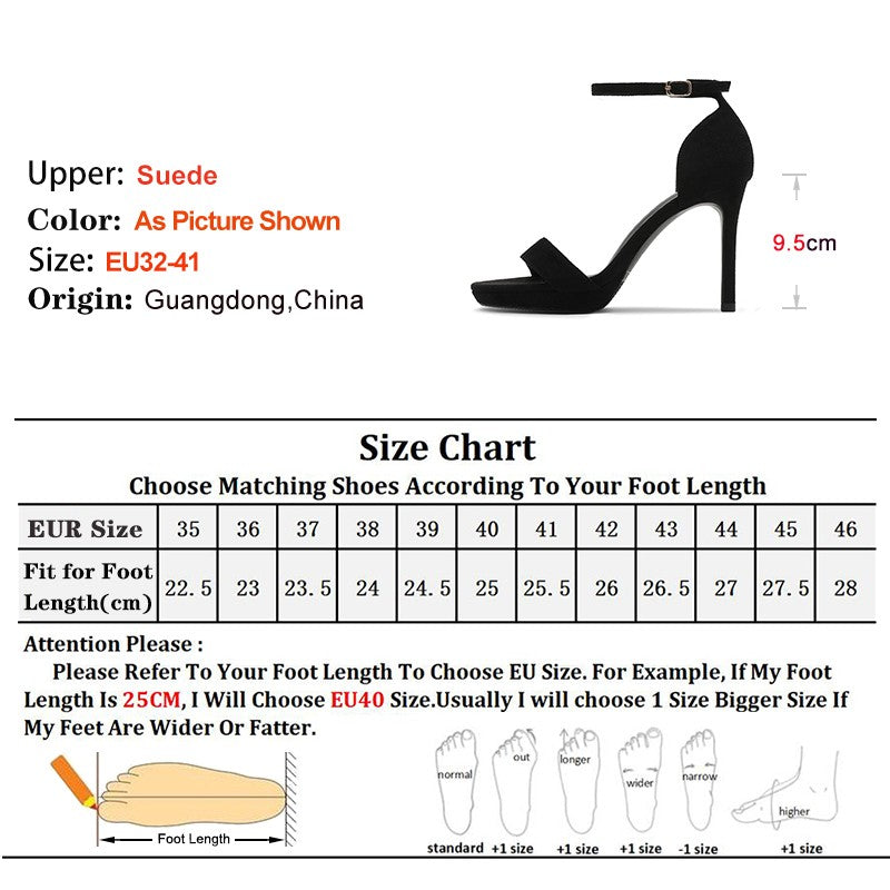 2025 New Product Women's Sandals Fashion Versatile Suede Comfy High Heels Sandals Shoes Ladies Waterproof Platform Street Pumps