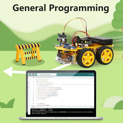 ESP32 Smart Robot Car Kit Carro de Controle Remoto para Projeto de Programação Arduino Kit de Codificação Científica de Educação STEM