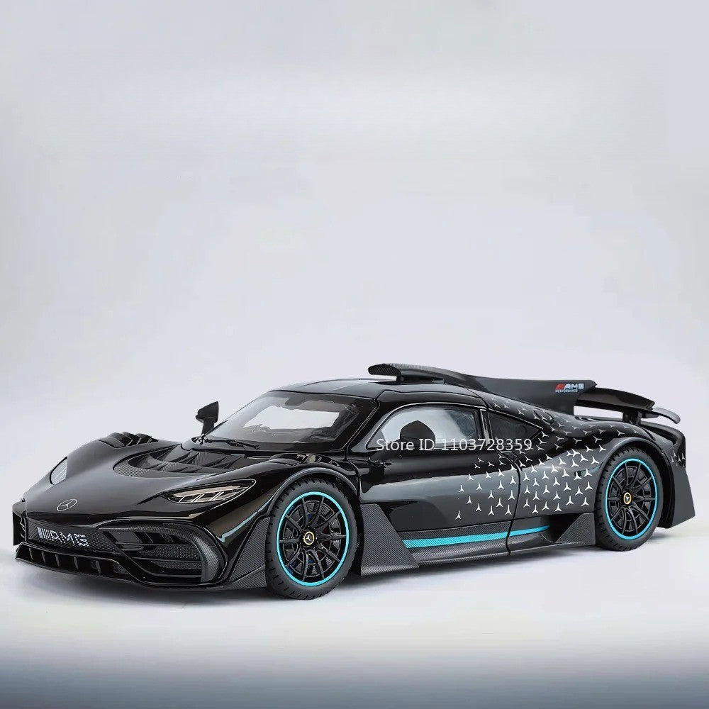 1:18 UM GT Miniatura Sports Car Modelo Brinquedos Liga Diecast Supercarros Som Luz Portas Abertas Absorção de Choque para Presentes Infantis