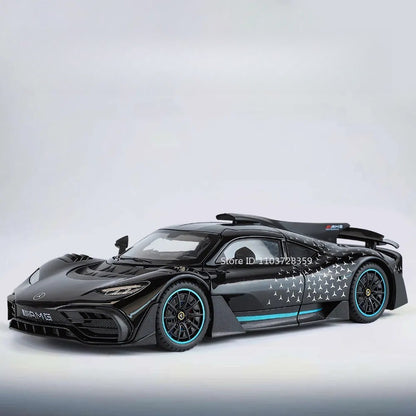 1:18 UM GT Miniatura Sports Car Modelo Brinquedos Liga Diecast Supercarros Som Luz Portas Abertas Absorção de Choque para Presentes Infantis