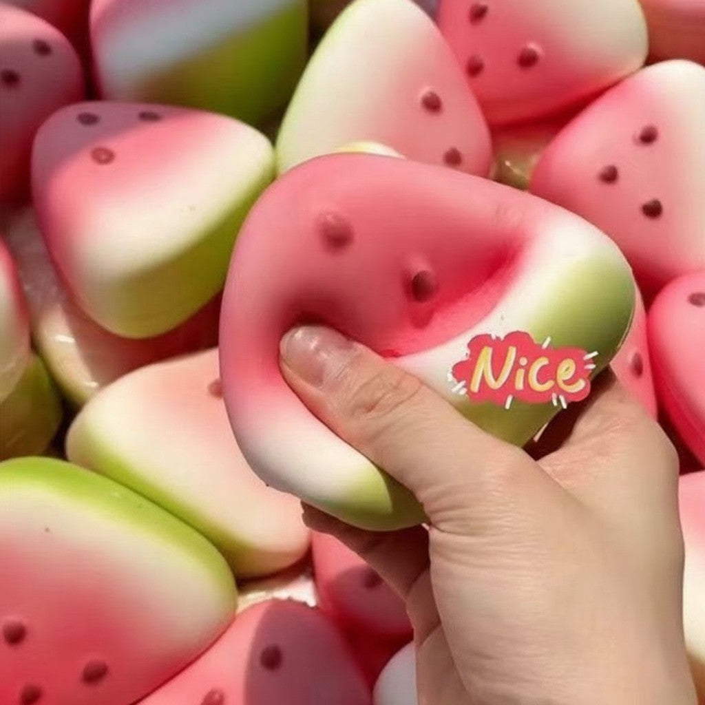 2026 New Squishy Watermelon Fidget Toy Stress Reliever Funny Pressure Reducer Prop Anti-Stress Slow Rising Fruit Pinch Squeeze