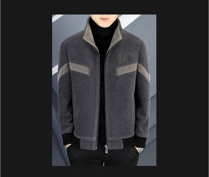 Autumn/Winter Men's Wool Blends Jacket Short Korean Short Casual Business Woolen Coat Thick Warm Social Streetwear Overcoat