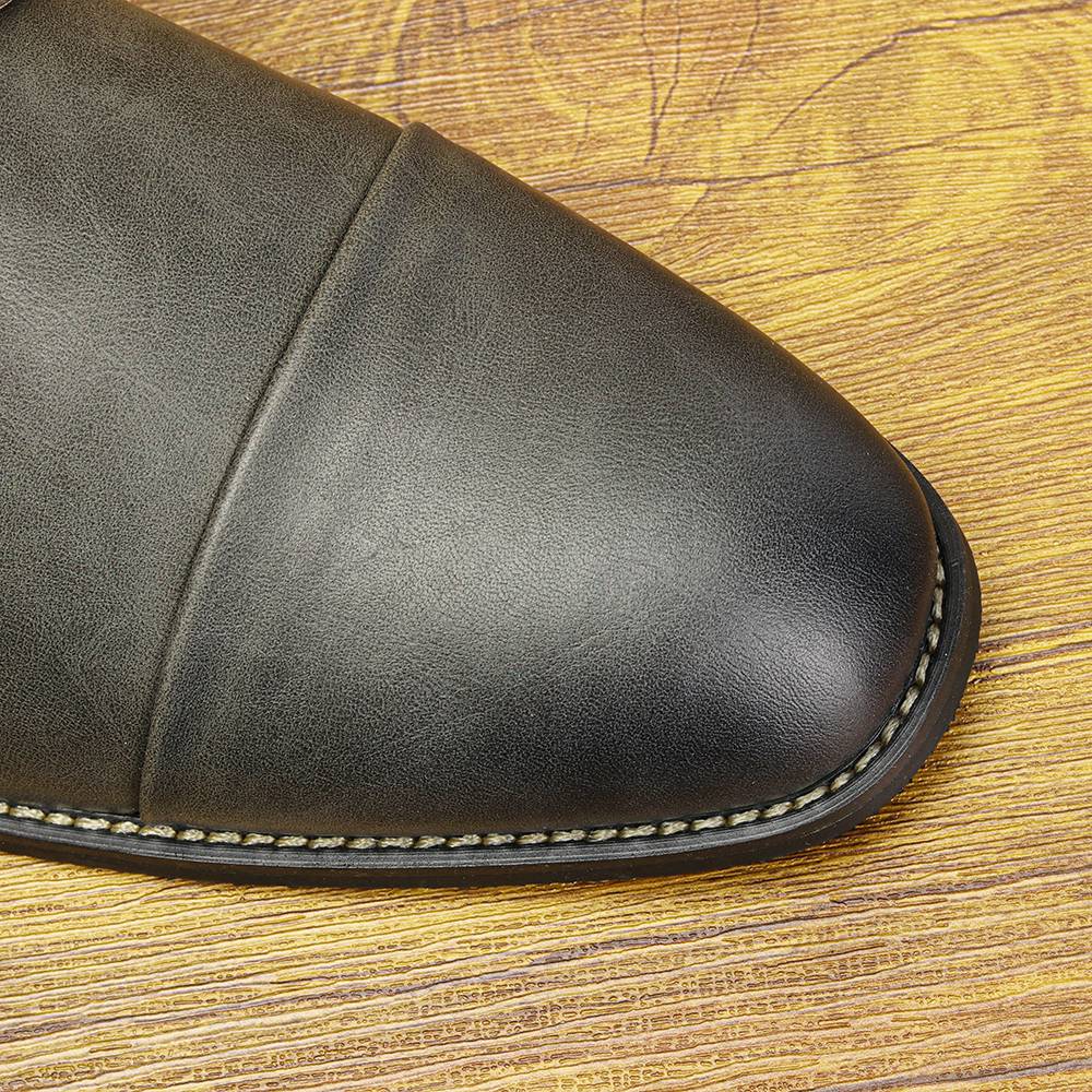 Botas Masculinas Confortáveis Moda 2025 Botas de Couro de Marca