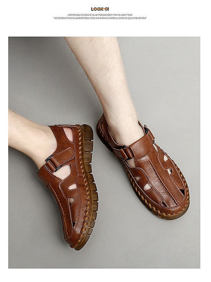 Handmade Men's Shoes Outdoor Shoe Men Casual Men Shoes Breathable Suede Leather Shoe Anti-Skid Walking Shoe Hot Sale Footwear