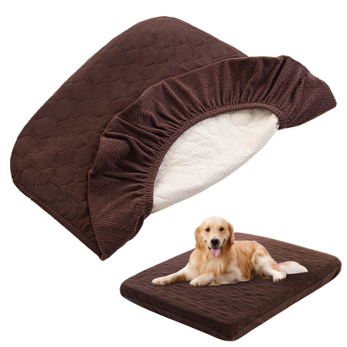 Capas de Cama para Cães à Prova d'Água, Capas de Substituição Laváveis, Pelo de Animais Fácil de Remover, Capa Acolchoada para Almofada de Cães, Capa de Cama para Cães/Gatos