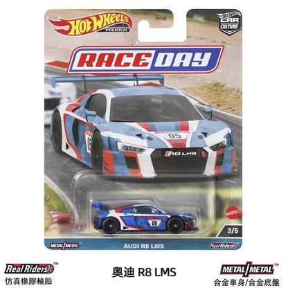 Miniatura Hot Wheels Edição Limitada Carro Esportivo de Liga Leve Série Race Day Coleção de Carrinhos de Brinquedo Modelo de Alta Qualidade Presentes Infantis de Feriado