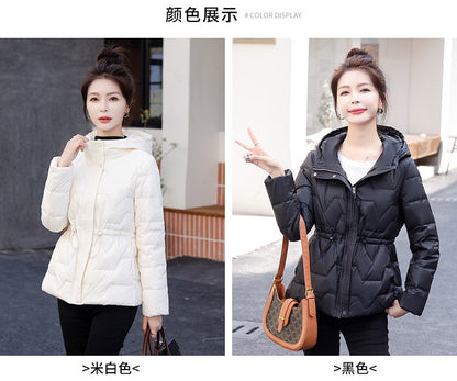 Down For Women, Lightweight Short, 2024 Winter New Collection, Waist Cinching And Warm, Duck Down Slim Fit, Korean Version