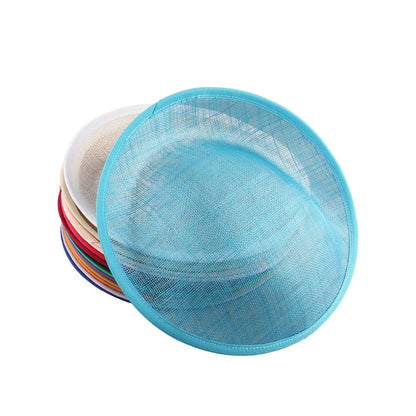 Base de casamento em sinamay de 25 cm, elegante fascinator de casamento para mulheres, acessórios de cabelo DIY, touca de noiva para chapéu de festa