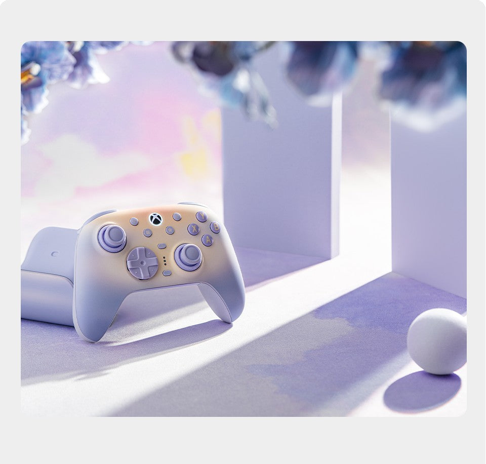 8BitDo Ultimate 3 Wireless Controller for Xbox, PC, Android, Apple With Force Ring TMR Joystick & Charging Dock (Lavender Dusk)