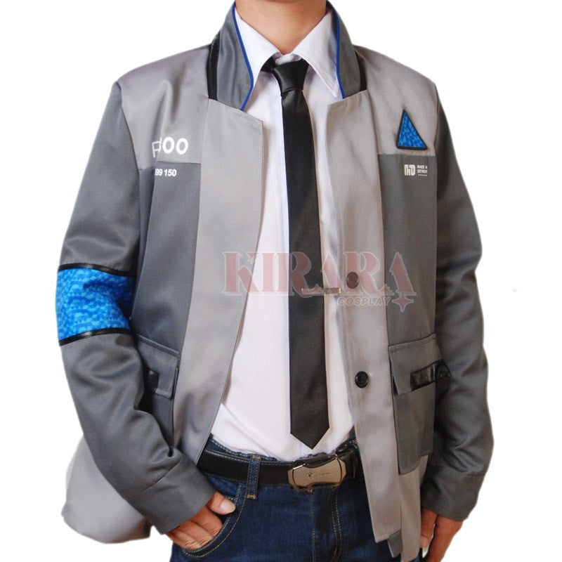 Connor RK800 Cosplay Costume Jacket Tie Set Game Detroit Become Human Role Play Uniform Men Party Outfits