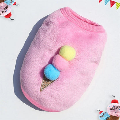 Roupa De Gato De Lã Desenho Animado Outono Inverno Casaco Quente Jaqueta Para Cães De Estimação Cachorro Gatos Suéter Roupas Macias Fantasias De Gatinhos Produtos