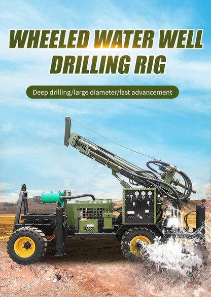 Rotary Blasthole Drill Rig Truck Mounted 200m 300m 500m 600m 800m Deep Borehole Machine Air Water Circulation
