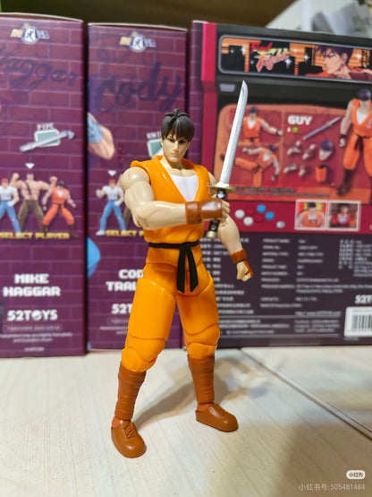 Pronta Entrega 52toys Capcom Final Fight Boneco de Ação 3.75 Polegadas Brinquedo Modelo Soldado Legal para Amantes de Jogos Decoração Menino Presente Surpresa