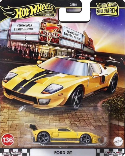 In Stock Hot Wheels Premium Boulevard 1:64 Diecast Collectible Car Model Ford GT Nissan Lamborghini Ford RS200 Alloy Vehicle Toy