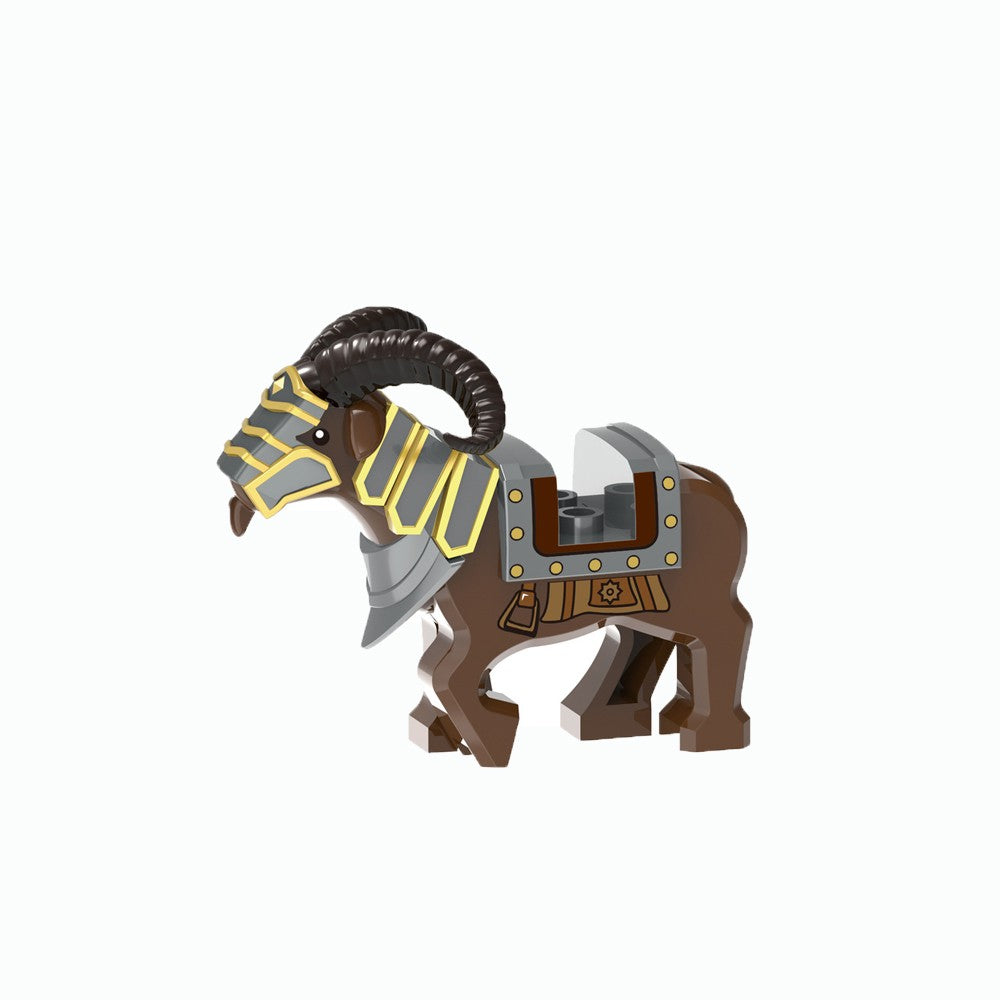 MOC Zoo Animal Building Block Accessories Set  Elephants Camel Deer Medieval Wolves Dinosaur Bricks Tyrannosaurus Model Toy