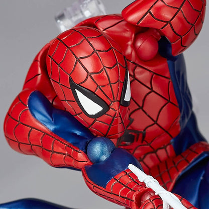 Revoltech Spiderman Figura Amazing Yamaguchi No.002 Homem-Aranha Boneco de Ação Modelo de Coleção Peter Parker Figuras Articuladas Brinquedos