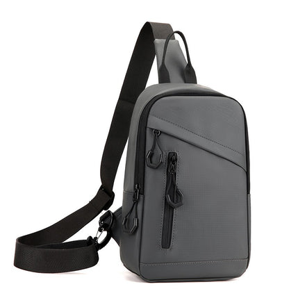 Men's Stylish Shoulder Sling Bag - Compact Waist Pouch with Multiple Compartments (Fits Phone, Wallet & Keys) Chest Pack