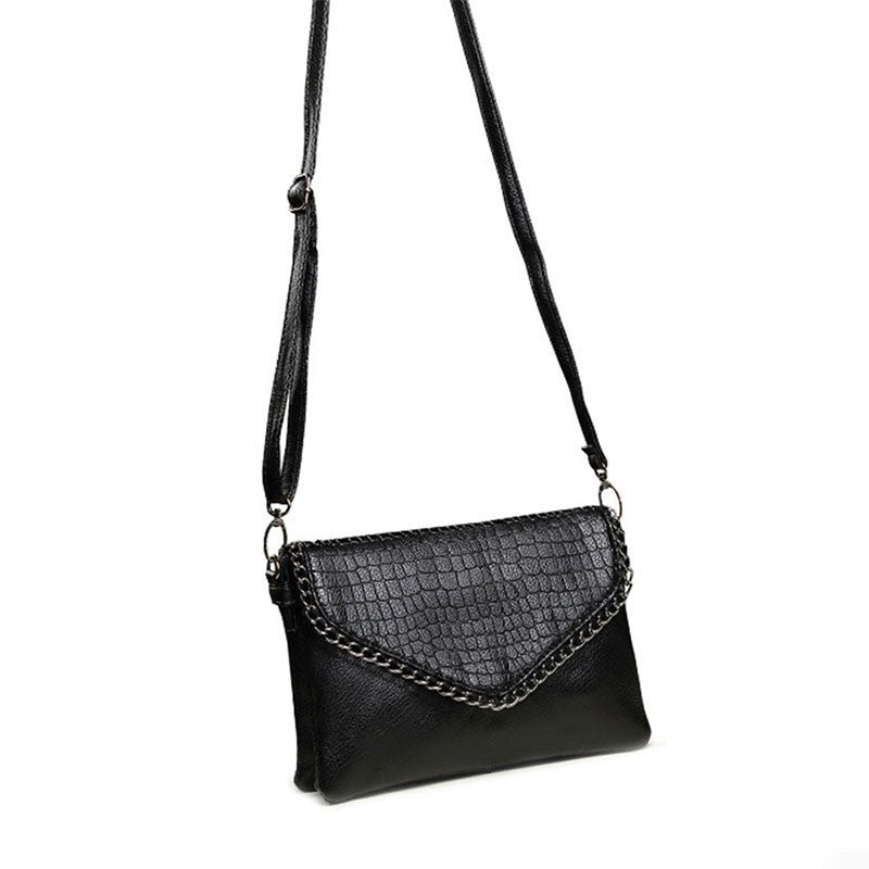 Niche Design Chain Solid-Color New Style Women's Crossbody & Shoulder Bag