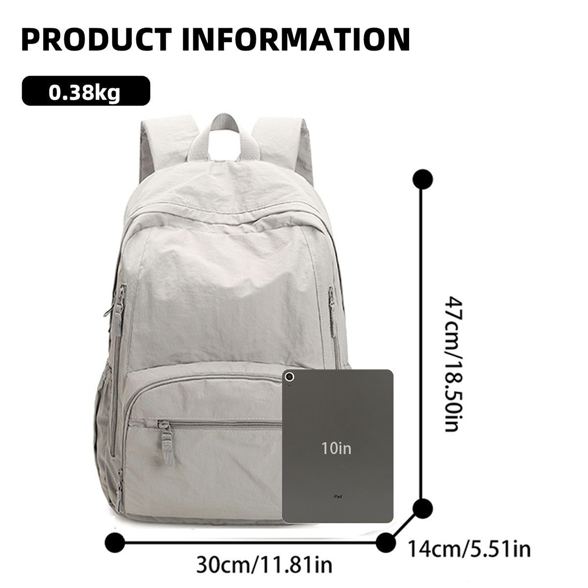 Mochila Feminina, Estilo Japonês Original, Mochila Leve para Viagens Curtas, Bolsa para Notebook de Estudante Universitária, Estudante do Ensino Médio, Estudante do Ensino Fundamental II