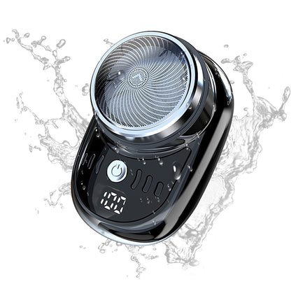 Men Vehicle Mounted Shaver USB Charging Face Beard Trimmer with Digital Display Shaving Face Beard Razor Washable Car Home Razor