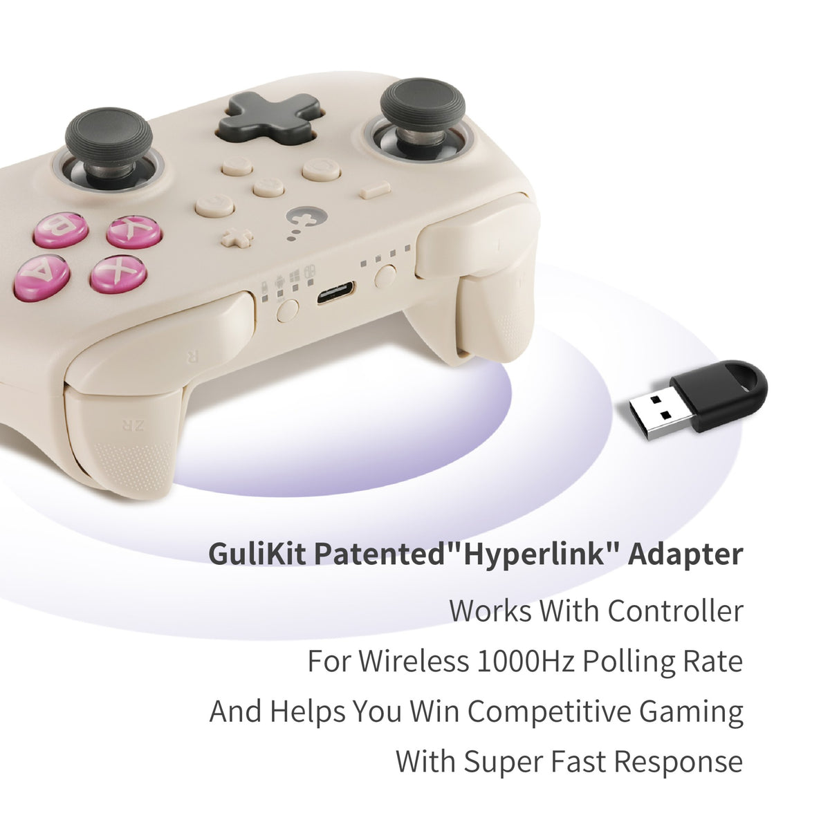 GuliKit KingKong 3 Pro Game Controller?KK33 NS38 Gamepad with Hall Effect Joysticks for PC Windows Nintendo Switch Android iOS