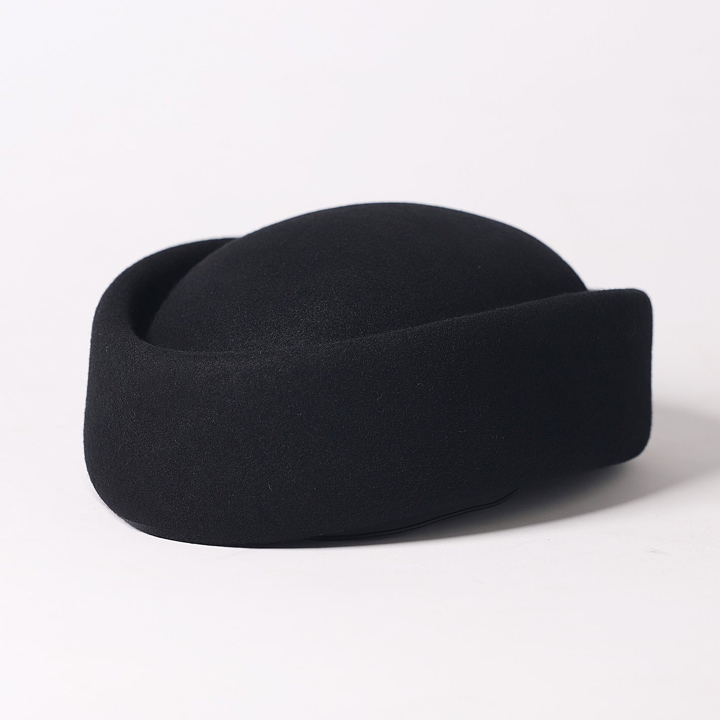 FS Vintage Winter Wool Pillbox Hats Black White Church Hat For Women Elegant Formal Tea Party Wedding Bride Cap Chapeau Femme