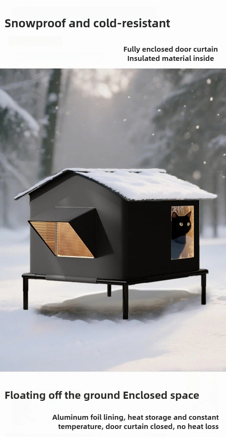 Winter Warm Cat Bed Outdoor All Season Durable Heat Retention Pet House for Cats Dogs Amazon Best Seller