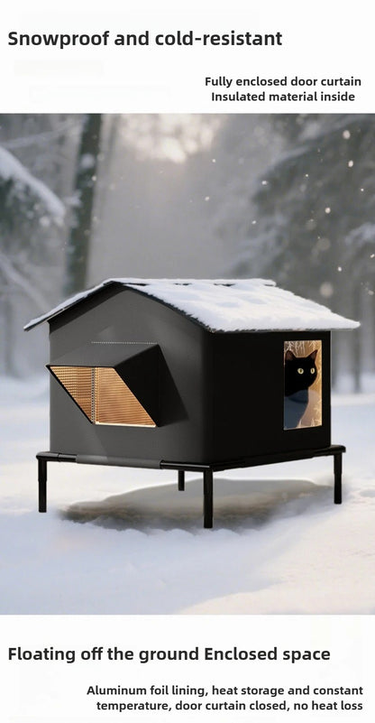 Winter Warm Cat Bed Outdoor All Season Durable Heat Retention Pet House for Cats Dogs Amazon Best Seller