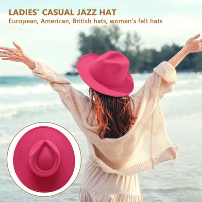 Chapéu Fedora Feminino Moderno Formal de Casamento Decoração Preto Verde Branco Panamá Boné Outono Inverno Luxo Masculino Cartola Fedoras Gorra