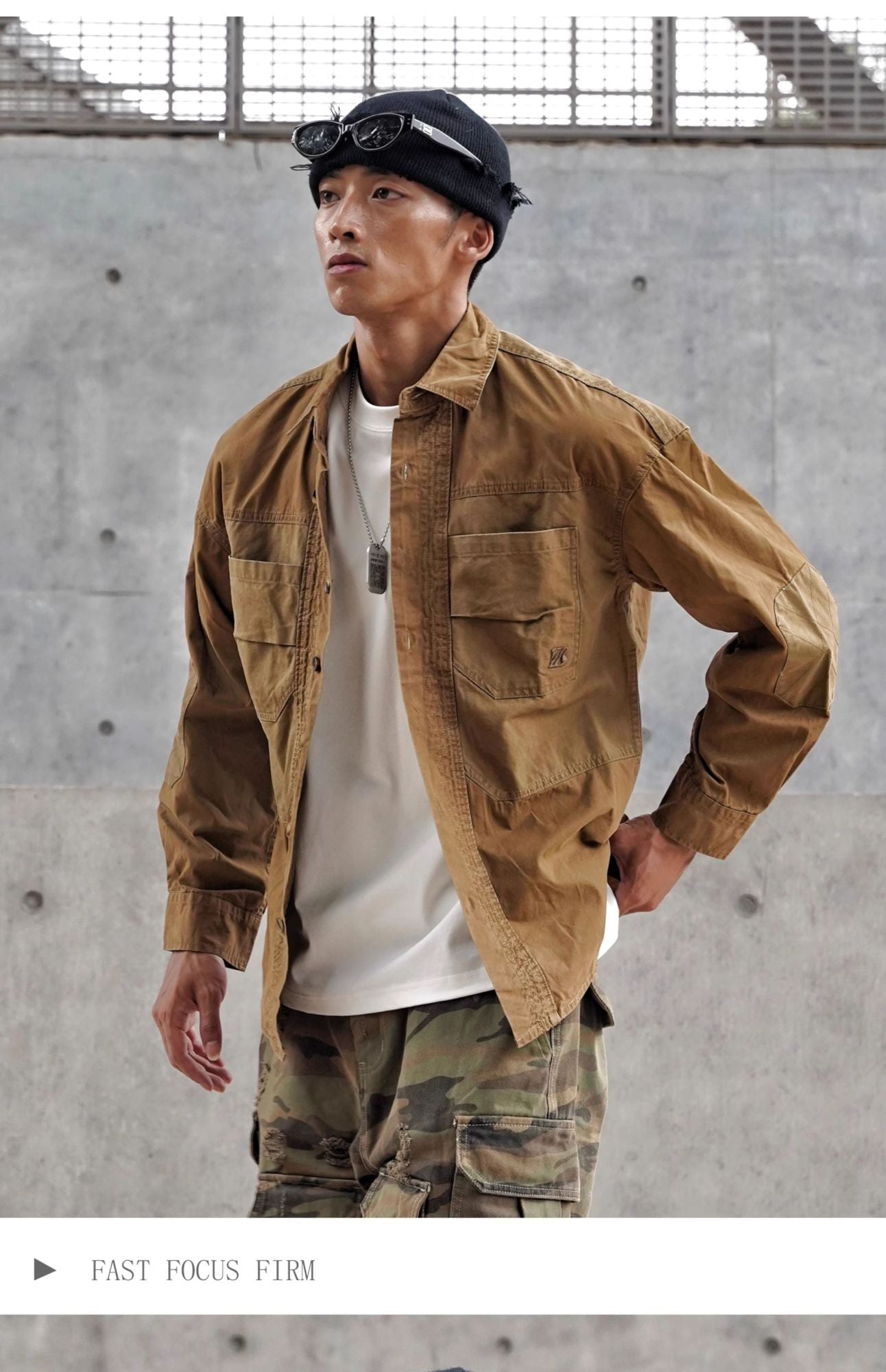 Vintage Patchwork Design Men Autumn Tactical Function Cargo Shirts Y2K High Street Techwear Style Long Sleeve Tops camisetas