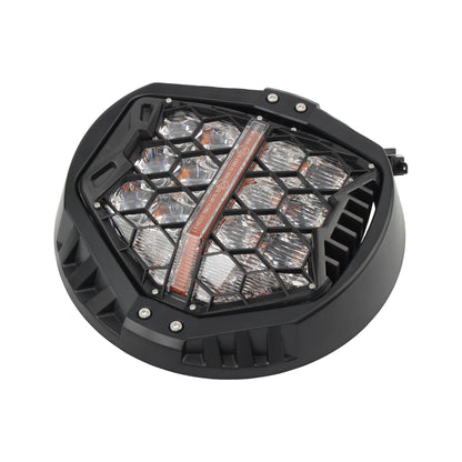 Para Harley Davidson Dyna Switchback Motocicleta Farol de Led 7 Polegadas Alto/Baixo Feixe de Luz de Rodagem Diurna de Substituição