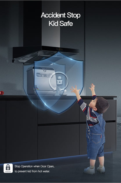 New Model 8 Sets Household Automatic Home Dish Washer Portable Smart Dishwasher for Kitchen OEM Q8