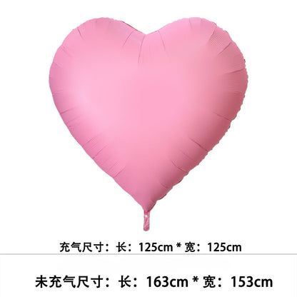 Giant 63 Inch Heart Aluminum Foil Balloon for Birthday Wedding Christmas Eve Valentine's Day New Year Party DIY Decoration
