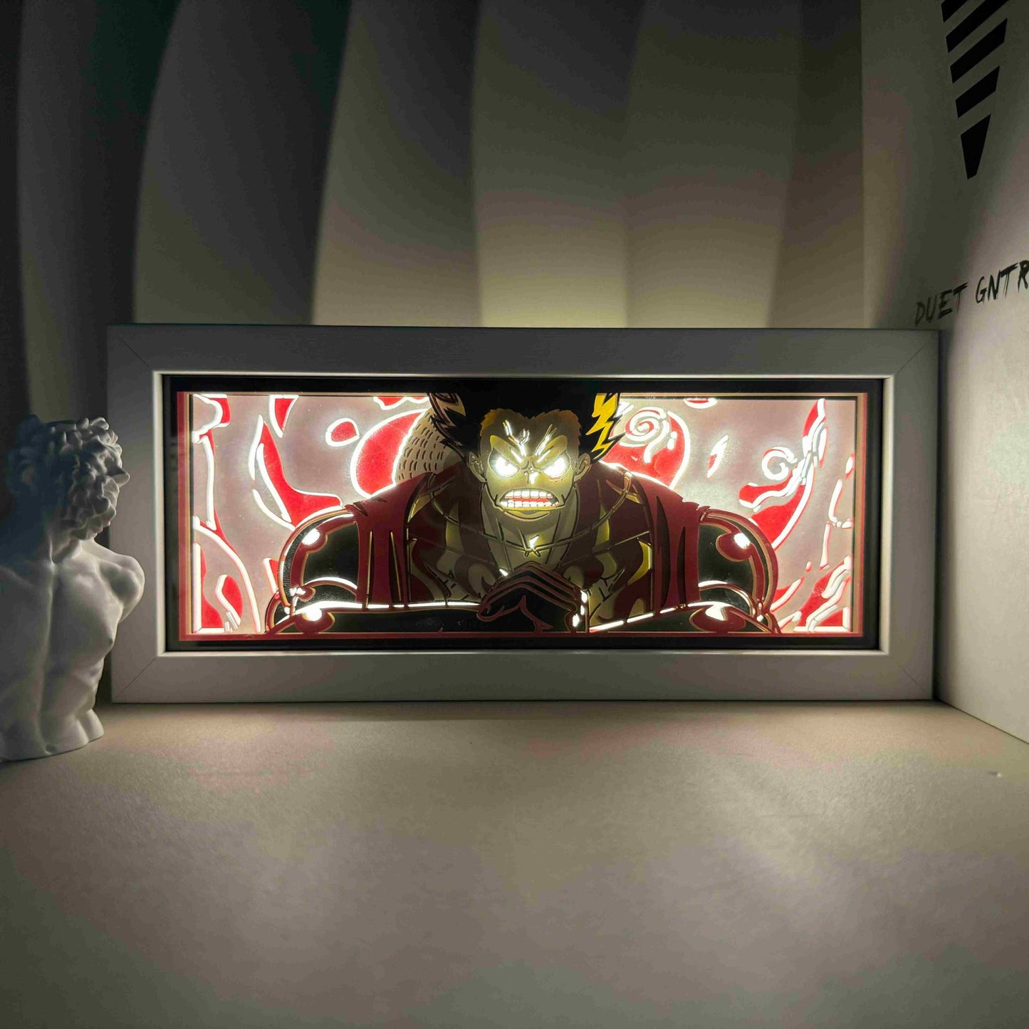 Anime Cartoon series paper-cut light room bedroom night light atmosphere light remote control colorful light box