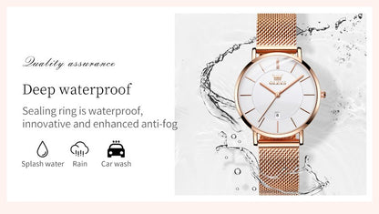 OLEVS 5869 Women Watch Fashion Simple Ultra Thin 6.5mm Quartz Women's Watch Top Brand Calendar Waterproof Women Luxury Watch