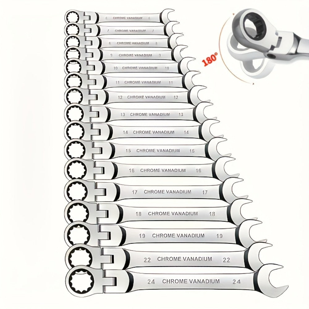1 Chave Catraca de 72 Dentes, Aço Cromo-Vanádio, Torque Ajustável para Uso Automotivo e Pesado