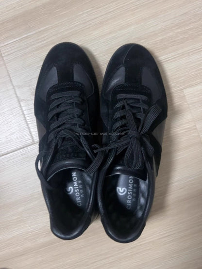 Men's Casual Sports Shoes 2025 Autumn New Niche Black Agan Suede Leather Easy-Matching Simple Board Shoes Fashion Training Shoes