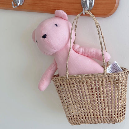 2024 New Little Bear Cloth Art Doll Cute and Creative Cloth Doll Doll Doll Adorable Baby Comfort Toy